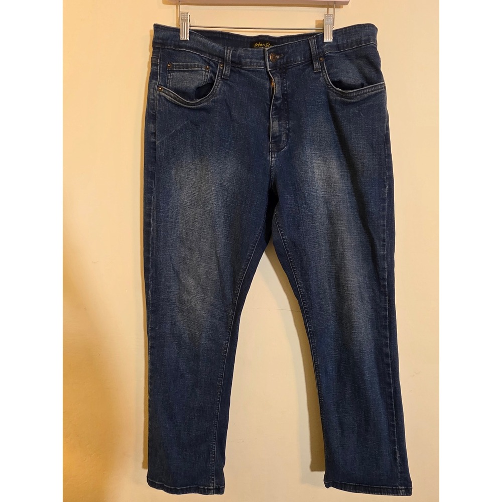 Urban Star Mens Relaxed Fit Dark Wash Stretch Blue Jeans 36x30 02518231CU